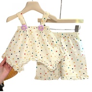 LEO.MAN 2-Piece Set For Girls Muscle Shirt + Elastic Waist Pants Model A3801