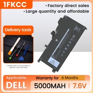 Laptop battery 1fkcc for dell latitude 7200 7210, 2 em 1 série t04j t04j001 t04j002 t5h6p 09ntkm 9nt
