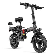 จักรยานไฟฟ้าพับได้ จักรยานพับได้ 48V 400W  จักรยานไฟฟ้า 14 นิ้ว รถจักรยานไฟฟ้า ความเร็ว 25 กม. / ชม จักรรถไฟฟ้า ผู้ใหญ่ แบตเตอรี่สาสกูตเตอร์ไฟ