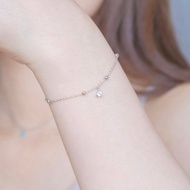 藍托帕石925純銀垂墜寶石手鍊