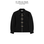 Jacket LEATHER Material with Pin Design 67PERCENT/67% - SUEDE LEATHER JACKET