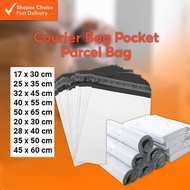 Courier Bag Pocket Parcel Bag Flyer Flyers Courier Plastic Pos Kurier Plastik Mailing  White (No Poc