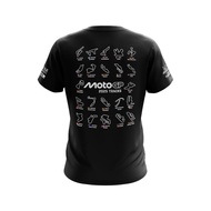Men's T-Shirt, Short Sleeve, OR Material Is Microfiber, Printed with MOTOGP Track 2025 Pattern