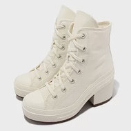 Converse 厚底跟鞋 Chuck 70 De Luxe Heel 男女鞋 米白 增高 奶油底 1970 帆布 A05348C