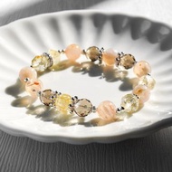 黃阿賽 茶晶 金髮晶 櫻花瑪瑙 一葉櫻 水晶 手鏈