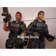 Resident evil 6 Custom team Chris pier set 2 6'inch action figure marvel legends GI joe Neca shf fig