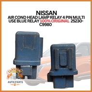 NISSAN  AIR COND HEAD LAMP RELAY 4 PIN MULTI USE BLUE RELAY 100% ORIGINAL  25230-C9980