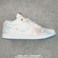 耐吉 Nike Air Jordan 1 Low 男女運動休閒 青簾煙雨 FN8901-164 公司貨