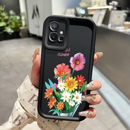 VIVO Y75 5G Y77 5G Y33s 5G Y33e 5G Case hp painting Kesing oil pattern Casing flower kasing Anti dro
