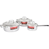 Bộ nồi Inox Happy Cook Milan HC-06MLGX - Hàng chính hãng