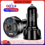 QC3.0 Fast Charging Car Charger 4 USB 12v 24v Quick USB Charger Adapter 4 Ports Vehicle Must Have