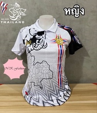 New เสื้อบอลไทย ชุดบอลไทย เสื้อกีฬา ชุดกีฬาทีมชาติไทย ทรงLady เข้ารูป มาใหม่สวยๆลายโดนใจ ขนาดฟรีไซส์อก32-36นิ้ว