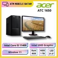 PC ACER ASPIRE TC-1650 - I5 11400 8GB 1TB 21,5WIN 11
