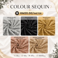 (SEQUIN) Sequin Fabric For handmade of Sequin Backdrop, Tablecloth, Bow, Table Runner, Aisle Runner 