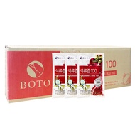 【BOTO】韓國原裝 高濃度紅石榴冷萃鮮榨美妍飲 紅石榴汁 ( 80ml/包)-100包組$14/包