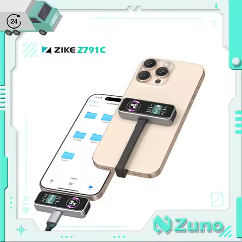 【Zuno Choice】Zike Z791C Mini Magnetic External Hard Drive 1TB Portable SSD External Drive For iPhone