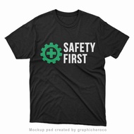 KAOS PRIA SAFETY FIRST LENGAN PENDEK 