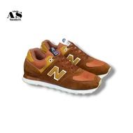 SEPATU RUNNING PRIA MURAH NB TIPE 575 BROWN TAN RECOMMEND FREE BOX