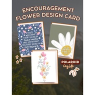 Bible Verse Flowers Encouragement Christian Card – Gift Idea