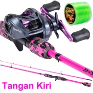 Sougayilang COD Joran Pancing Set 1.8m Joran Dan 7.2:1 Reel BC Joran Casting Set Joran Set Lengkap.