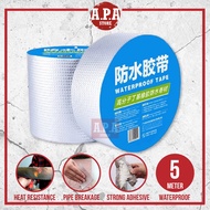 APA Aluminum Foil Sticker Waterproof Tape Stop Leakage Auto Fix Tape Stiker Gam Kuat Tampal Atap Pip