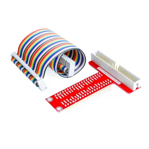 T type GPIO Expansion Board with 40P cable DIY Expansion Kit for Raspberry Pi 3B+/4B