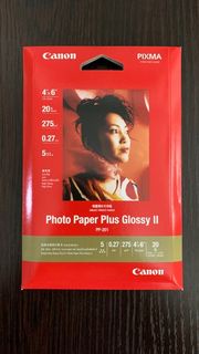 Canon PIXMA Photo paper plus Glossy II 4" x 6" x 20pcs