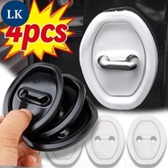 LK 1/2/4PCS Anti-collision Soundproof Quiet Buffer - Universal Car Lock Protector Absorber - Black W
