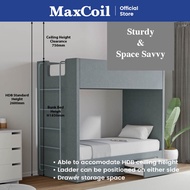 [Pre-Order] MaxCoil Dixon Bunk Bed | Available in Single/ Super Single (Mattress not included)