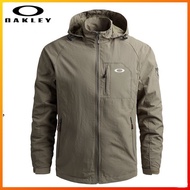 Ready Stock Oakley Men Clover Men Waterproof Jackets Hooded Outdoor Windbreaker Windproof Spring Aut