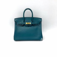 HERMES WO普羅旺斯綠 金扣 SWIFT BIRKIN 25