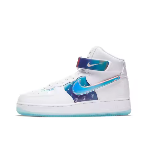 Nike Air Force 1 LX Women's Skateboarding Shoes, Cushioned Support, High Top Sneakers, White
