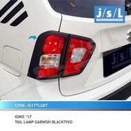 Rear Light Garnish SUZUKI Ignis Tail Lamp Garnish Blacktivo JSL
