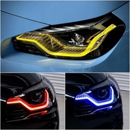 ไฟ LED สำหรับ BMW 2 Series G42 G87 M2 M240i 220 225 230 สีเหลืองมะนาว ไฟตัดหมอกสีทองตาทอง อุปกรณ์เสร