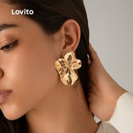 Lovito Metal Earrings LCS31A71 Lovito Anting -anting logam LCS31A71