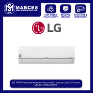 LG 1HP Premium Inverter Aircon with Ionizer and UV Nano HSN/U09IPX