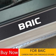 HYS For Baic Senova Beijing F40 BJ30 BJ20 BJ40 BJ90 BJ80 Carbon Fiber Car Door Threshold Pedal Scuff