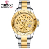 CHENXI นาฬิกาอัตโนมัติเรืองแสงแบรนด์ชั้นนำนาฬิกาข้อมือกลไกกันน้ำได้นาฬิกานักธุรกิจผู้ชายนาฬิกาข้อมือ