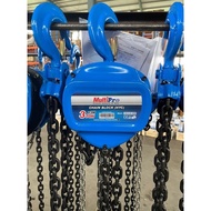 Multipro Chain Block Tackle Chain Hoist 3 Ton X 3 Meters
