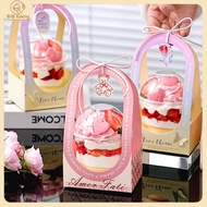 [Happiness Cup] Bobo Cup Portable Box Dessert Packaging Box Cake Packaging Box Dessert Packaging Box