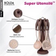 SPATULA SET Bolde 7Pcs Bolde Super Utensil Set Spatula Bolde Original