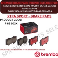 BREMBO GENUINE DISC BRAKE PAD (FRONT) FOR LEXUS GX400 GX460 GX470 [URJ150, GRJ158] / LEXUS LX460 LX5