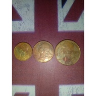 duit syiling Lama France set berbagai tahun original