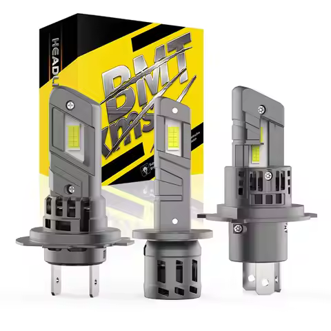 BMTxms 2Pcs H1 H4 H7 LED Car Bulb Headlight Hi Lo Beam Led Fog Lights For Fiat Bravo 500 500L 500X C