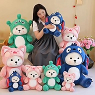 Transforming Panda Plush Doll Little Bear Toy Cute Lina Bear Pillow Gift for Girls Sleeping Pillow