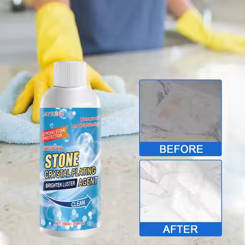 Stone Stain Cleaner Granite Quartz Marble Tile Porcelain Stubborn Stains Scratch Remover Polishing C