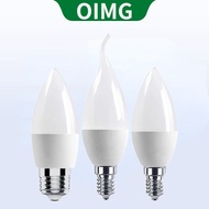OIMG E12/E14/E27 LED Candle Light Bulb - Warm/White (3W/5W/7W)