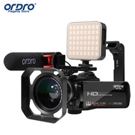 ORDRO กล้องวิดีโอ HDV-Z20 กล้องวิดีโอระดับเริ่มต้น 1080P 30fps 24MP 16X Digital Zoom WiFi IR Night V