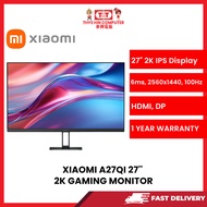 XIAOMI A27QI 27'' 6MS 100HZ IPS 2K GAMING MONITOR