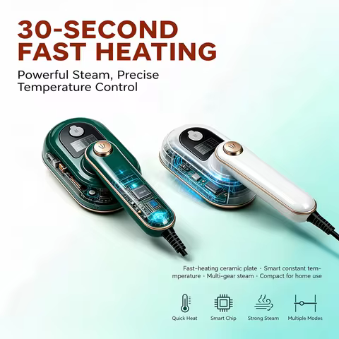 NEW Handheld Portable Vertical Steam Iron Laundry Appliance Mini Clothes Steamer Travel Garment Stea